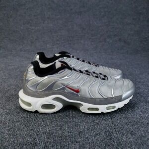 Nike Air Max Plus QS Shoes Mens Size 8.5 Silver‎ Bullet Sneakers 903827-001